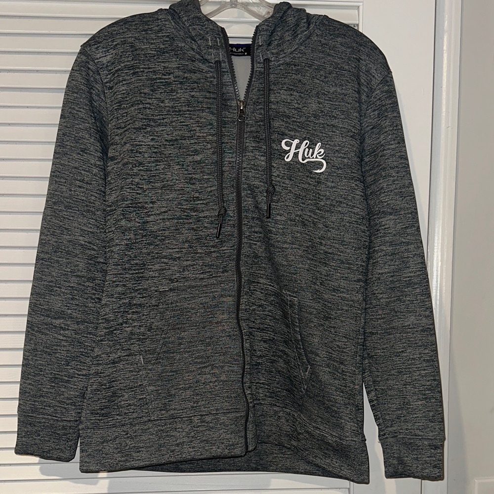 Huk Women’s Charcoal Zip-Up Medium